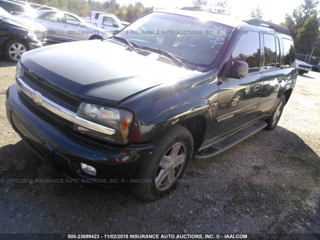 1GNET16S136155418 - 2003 CHEVROLET TRAILBLAZER EXT GREEN photo 2