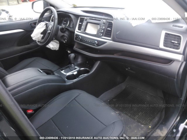 5TDBKRFH5FS173961 - 2015 TOYOTA HIGHLANDER LE/LE PLUS BLACK photo 5