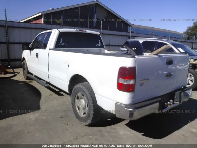 1FTVX12555NC10510 - 2005 FORD F150 WHITE photo 3