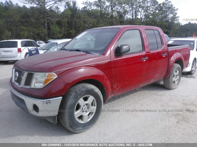 1N6AD07UX8C447167 - 2008 NISSAN FRONTIER CREW CAB LE/SE/OFF ROAD RED photo 2