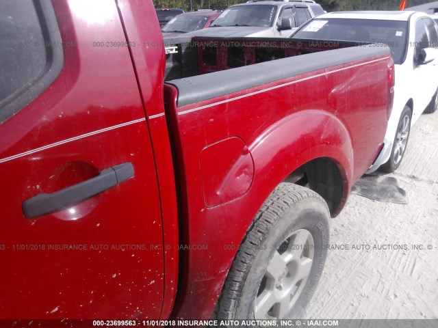 1N6AD07UX8C447167 - 2008 NISSAN FRONTIER CREW CAB LE/SE/OFF ROAD RED photo 6