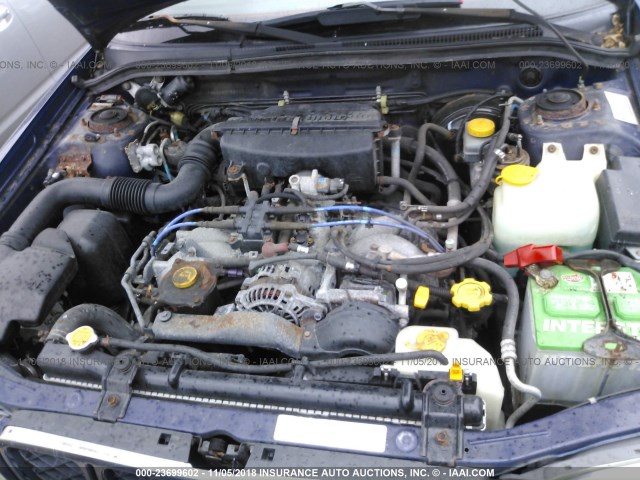 JF1SF65532H758195 - 2002 SUBARU FORESTER S BLUE photo 10