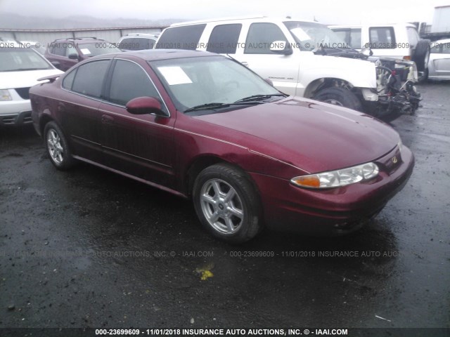 1G3NF52E81C193976 - 2001 OLDSMOBILE ALERO GLS RED photo 1