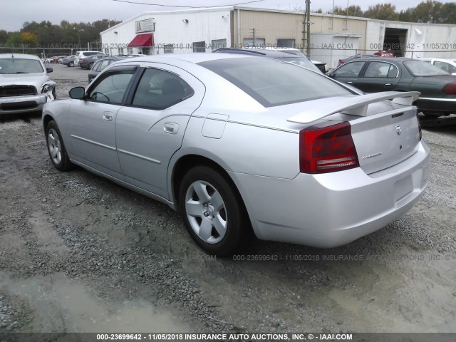 2B3KA43R87H642688 - 2007 DODGE CHARGER SE/SXT SILVER photo 3