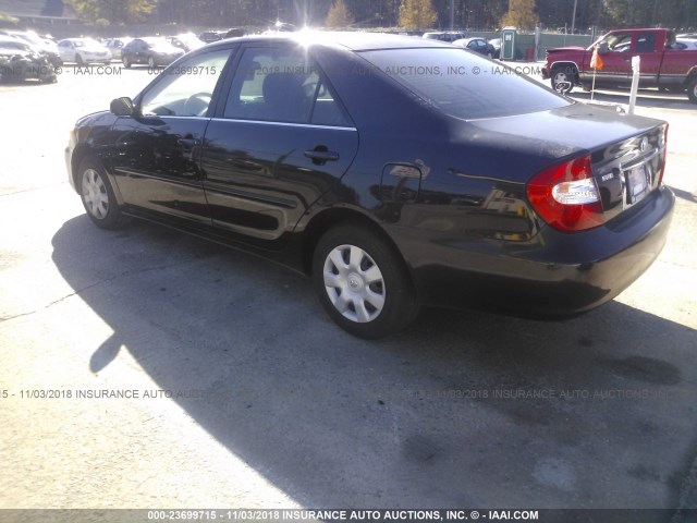 4T1BE32K83U251612 - 2003 TOYOTA CAMRY LE/XLE/SE BLACK photo 3