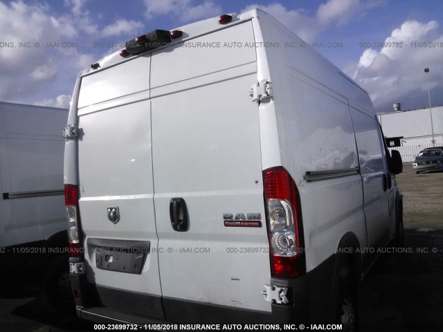 3C6TRVBG8HE531080 - 2017 RAM PROMASTER 1500 1500 HIGH WHITE photo 4