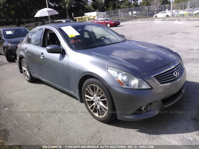 JN1CV6AP9CM624845 - 2012 INFINITI G37 SPORT GRAY photo 1