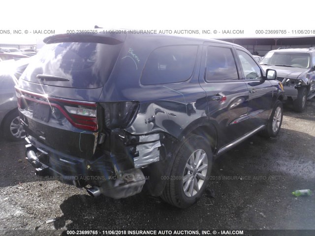 1C4SDJFT8EC524538 - 2014 DODGE DURANGO SSV Dark Blue photo 4