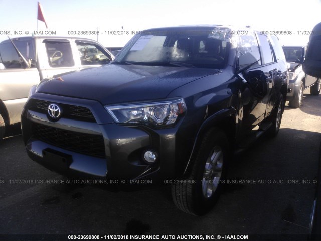 JTEZU5JR0J5168727 - 2018 TOYOTA 4RUNNER SR5/LIMITED/SR5 PREMIUM GRAY photo 2