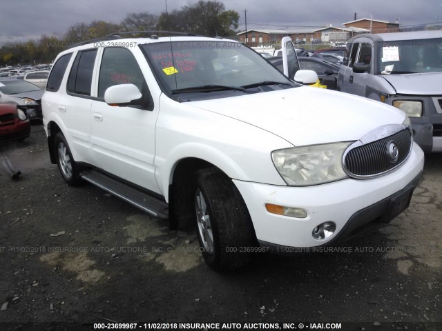 5GAET13M952215147 - 2005 BUICK RAINIER CXL WHITE photo 1