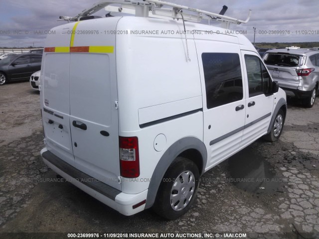 NM0LS7BN7BT043158 - 2011 FORD TRANSIT CONNECT XLT WHITE photo 4