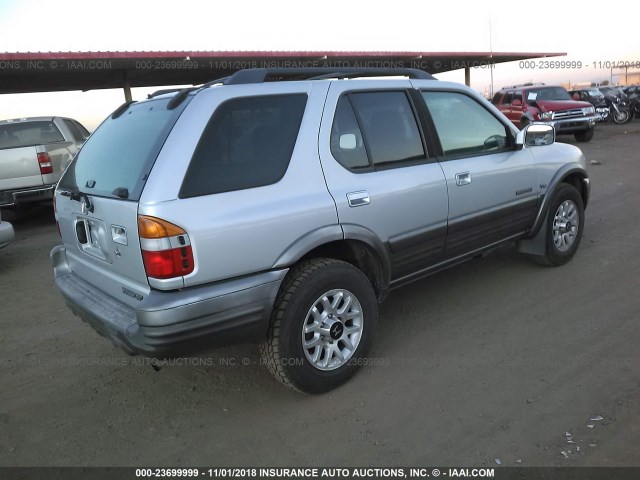 4S6CK58W514403756 - 2001 HONDA PASSPORT EX/LX 银色 照片 4