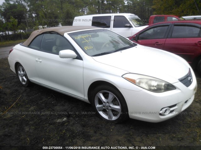 4T1FA38P38U142434 - 2008 TOYOTA CAMRY SOLARA SE/SLE/SPORT WHITE photo 1