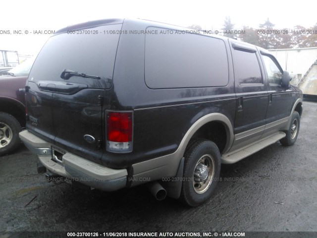 1FMNU43S8YEB86847 - 2000 FORD EXCURSION LIMITED BLACK photo 4