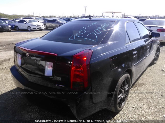 1G6DP577860123974 - 2006 CADILLAC CTS HI FEATURE V6 BLACK photo 4