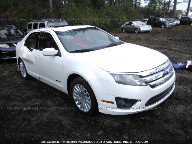 3FADP0L36AR158708 - 2010 FORD FUSION HYBRID WHITE photo 1