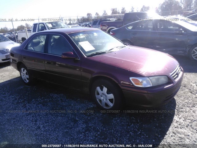 4T1BG22K31U045857 - 2001 TOYOTA CAMRY CE/LE/XLE MAROON photo 1