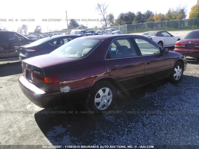 4T1BG22K31U045857 - 2001 TOYOTA CAMRY CE/LE/XLE MAROON photo 4