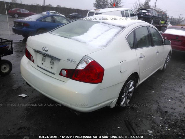 JNKAY01F86M252238 - 2006 INFINITI M35 SPORT WHITE photo 4