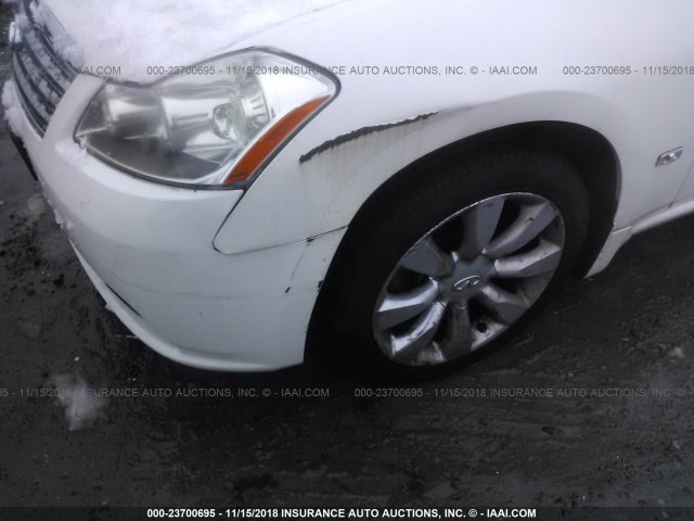 JNKAY01F86M252238 - 2006 INFINITI M35 SPORT WHITE photo 6