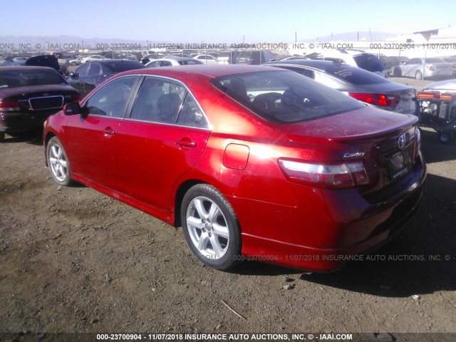 4T1BK46K99U079012 - 2009 TOYOTA CAMRY SE/LE/XLE RED photo 3