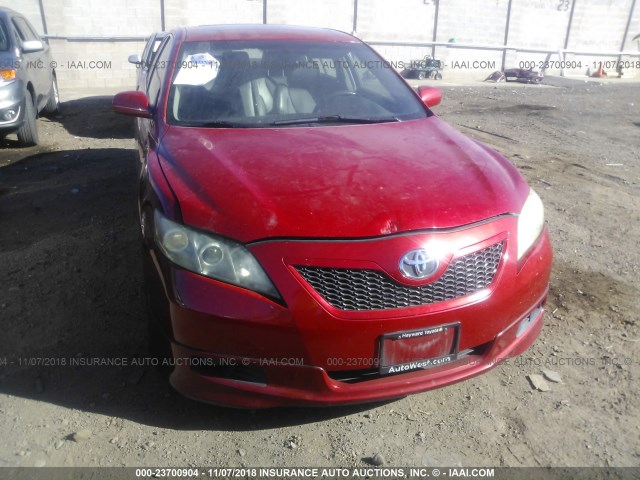 4T1BK46K99U079012 - 2009 TOYOTA CAMRY SE/LE/XLE RED photo 6