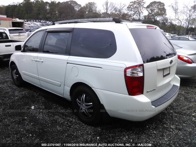 KNDMB233466018147 - 2006 KIA SEDONA EX/LX WHITE photo 3