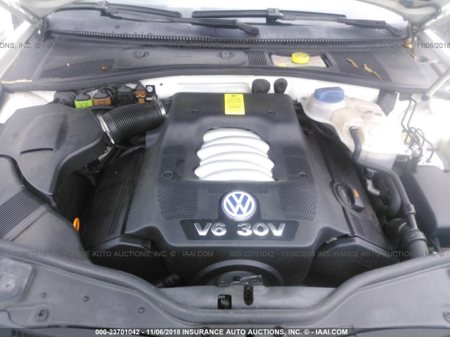 WVWRH63B03P437556 - 2003 VOLKSWAGEN PASSAT GLX 白色 照片 10