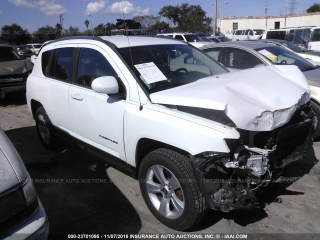 1C4NJCEBXED628310 - 2014 JEEP COMPASS LATITUDE თეთრი ფოტო 1