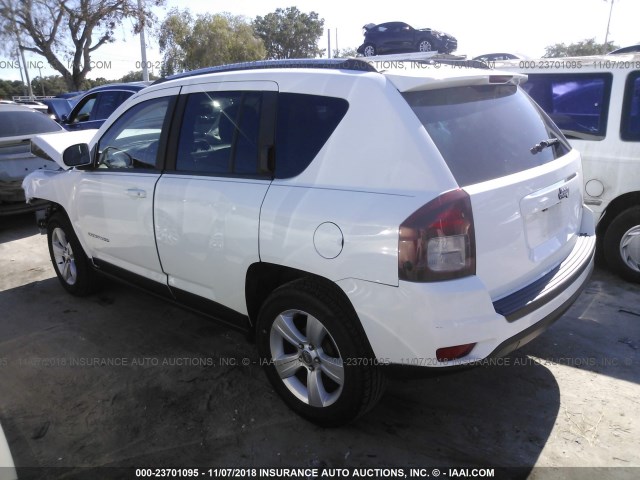 1C4NJCEBXED628310 - 2014 JEEP COMPASS LATITUDE თეთრი ფოტო 3