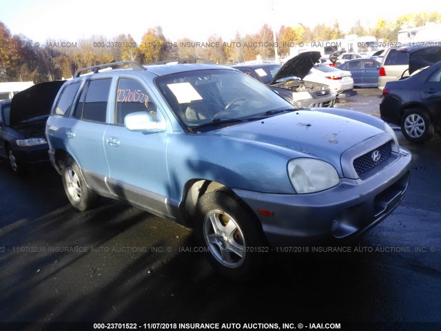 KM8SC73D33U518541 - 2003 HYUNDAI SANTA FE GLS/LX BLUE photo 1