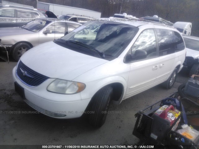 2C8GP64LX2R654075 - 2002 CHRYSLER TOWN & COUNTRY LIMITED WHITE photo 2