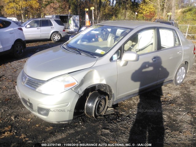 3N1BC11EX7L411650 - 2007 NISSAN VERSA S/SL BEIGE photo 2