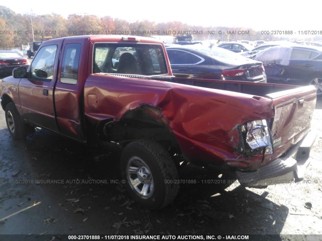 1FTYR14V4YTA79803 - 2000 FORD RANGER SUPER CAB RED photo 3