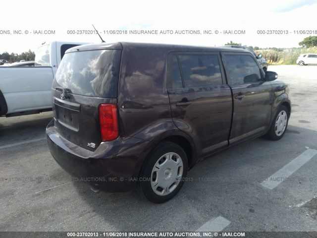 JTLKE50E281042652 - 2008 TOYOTA SCION XB იასამნისფერი ფოტო 4