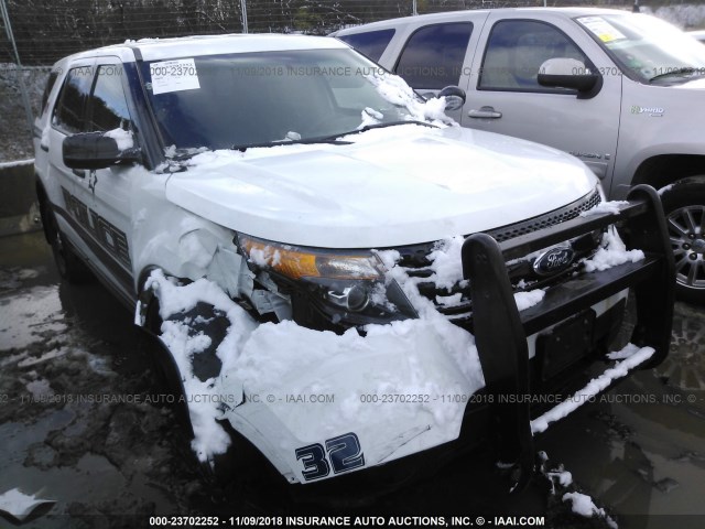 1FM5K8AR6FGB03589 - 2015 FORD EXPLORER POLICE INTERCEPTOR WHITE photo 1