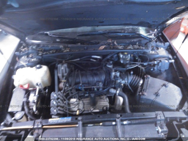 1G2HY52K25U115565 - 2005 PONTIAC BONNEVILLE SLE BLACK photo 10