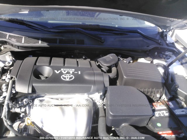 4T1BF3EK5AU073180 - 2010 TOYOTA CAMRY SE/LE/XLE SILVER photo 10