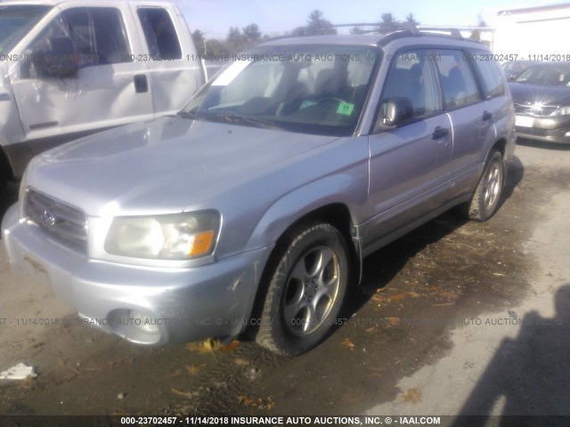 JF1SG656X4H725154 - 2004 SUBARU FORESTER 2.5XS SILVER photo 2