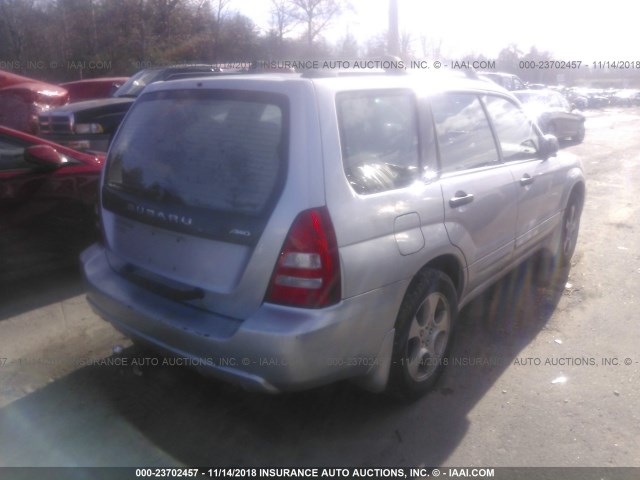 JF1SG656X4H725154 - 2004 SUBARU FORESTER 2.5XS Күміс фото 4