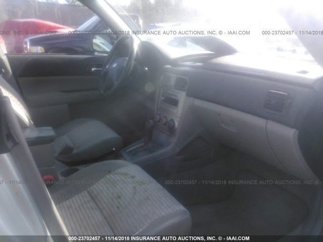 JF1SG656X4H725154 - 2004 SUBARU FORESTER 2.5XS Күміс фото 5