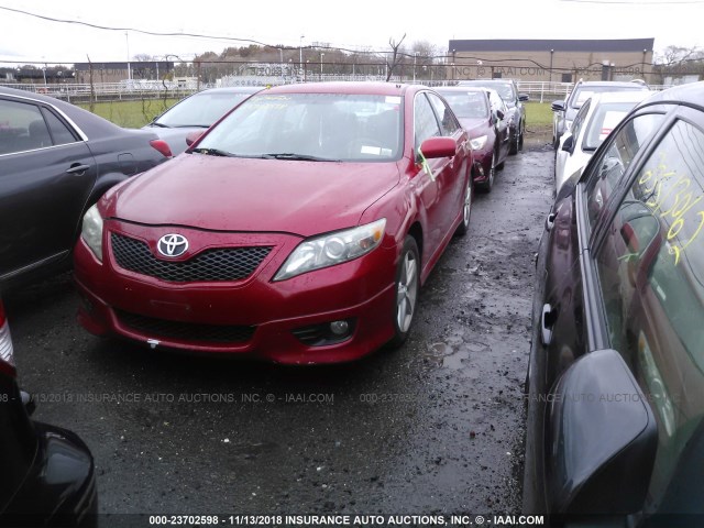 4T1BF3EK4BU604533 - 2011 TOYOTA CAMRY SE/LE/XLE RED photo 2
