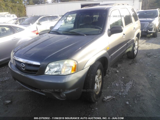 4F2YU09102KM34493 - 2002 MAZDA TRIBUTE LX/ES GRAY photo 2