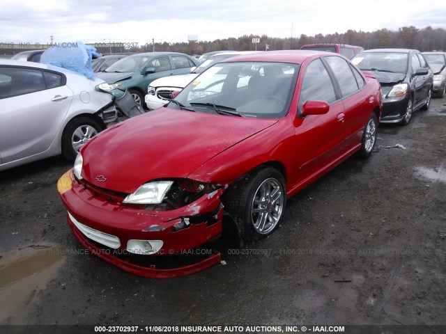 1G1JH52FX27482782 - 2002 CHEVROLET CAVALIER LS SPORT RED photo 2