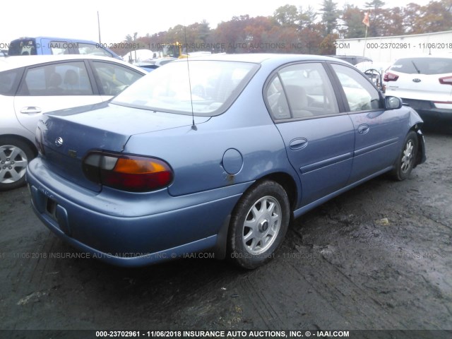 1G1NE52J1XY122056 - 1999 CHEVROLET MALIBU LS 蓝色 照片 4