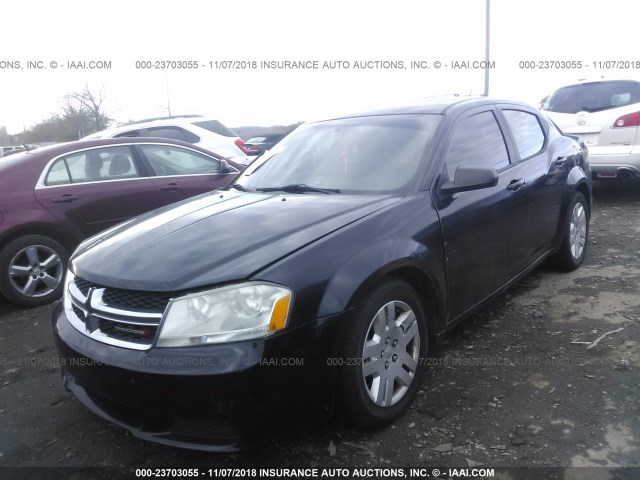 1B3BD4FB6BN566135 - 2011 DODGE AVENGER EXPRESS 黑色 照片 2