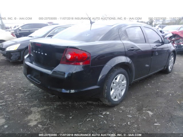 1B3BD4FB6BN566135 - 2011 DODGE AVENGER EXPRESS 黑色 照片 4