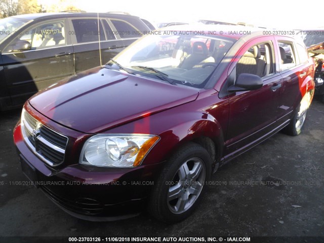 1B3HB48B77D328465 - 2007 DODGE CALIBER SXT RED photo 2