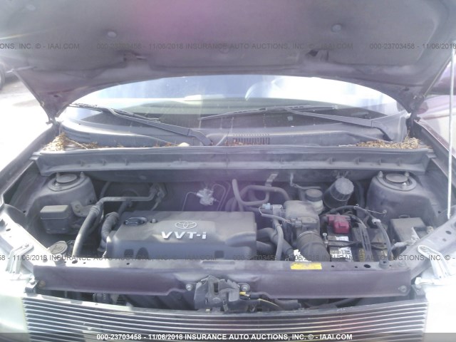 JTLKT324X50216984 - 2005 TOYOTA SCION XB Қызыл фото 10