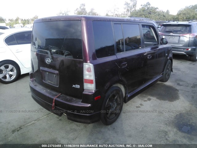 JTLKT324X50216984 - 2005 TOYOTA SCION XB Қызыл фото 4